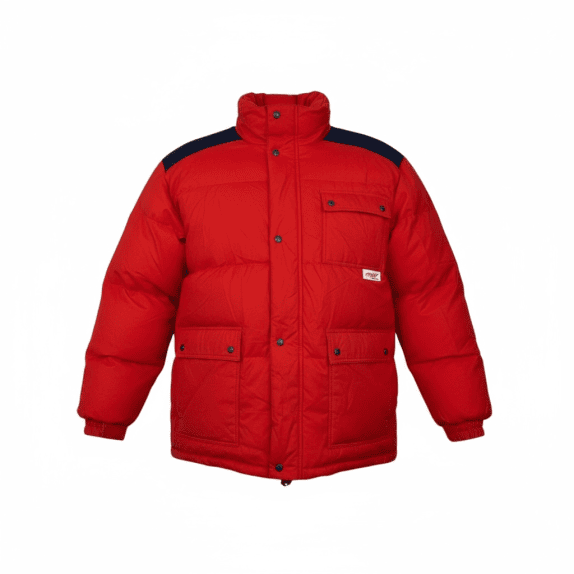 GIACCA PUFFER VINTAGE ROSSA L/XL