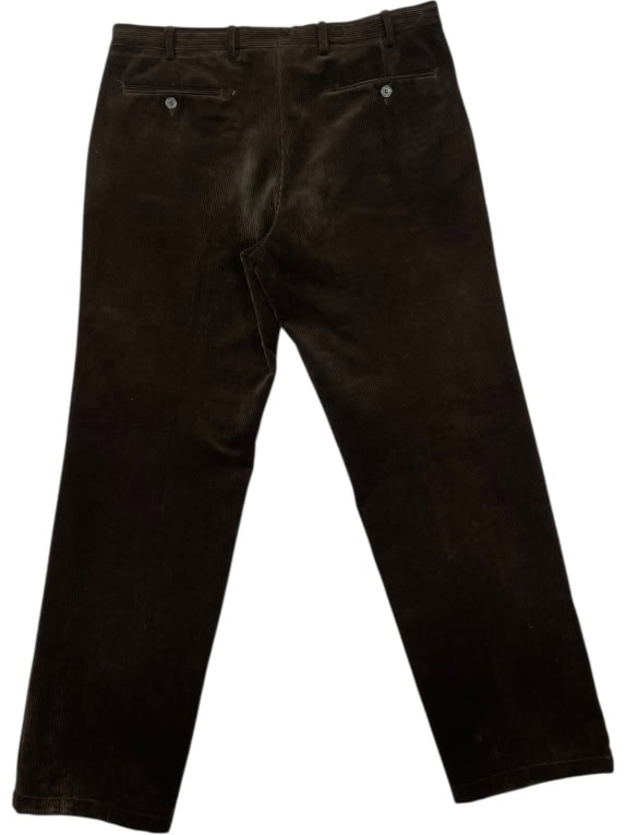 VINTAGE CORDUROY TROUSERS STRAIGHT LEG MEN'S BROWN L