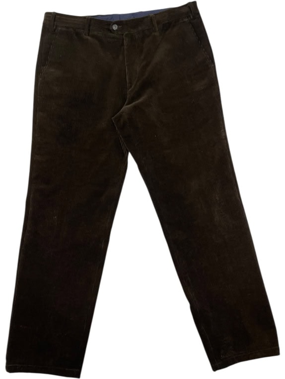 VINTAGE CORDUROY TROUSERS STRAIGHT LEG MEN'S BROWN L