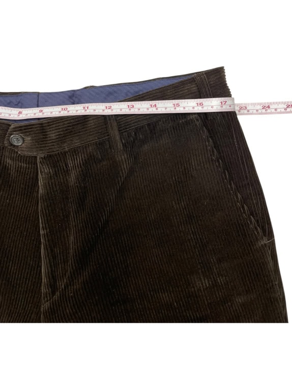 VINTAGE CORDUROY TROUSERS STRAIGHT LEG MEN'S BROWN L