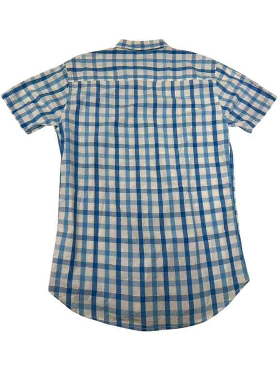 VINTAGE LACOSTE CAMICIA A QUADRI DA UOMO L