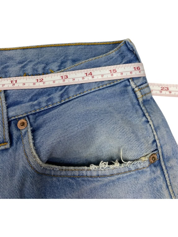 VINTAGE LEVI\'S 501 JEANS BLU A GAMBA DRITTA L