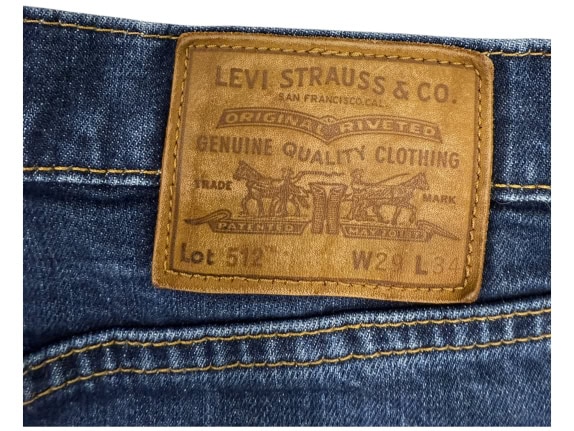 VINTAGE LEVI\'S 512 jeans da uomo blu S