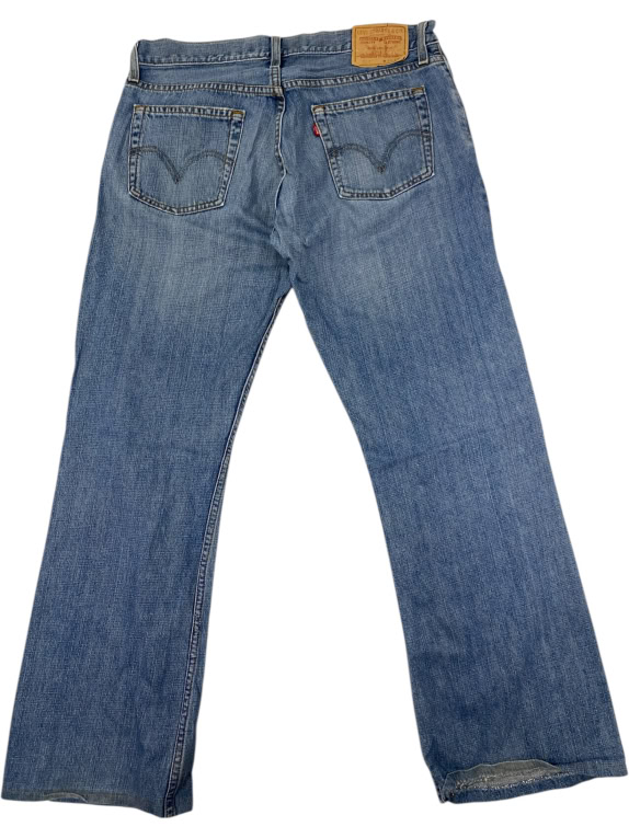 VINTAGE LEVI'S 527 LOW BOOT CUT BLUE JEANS L