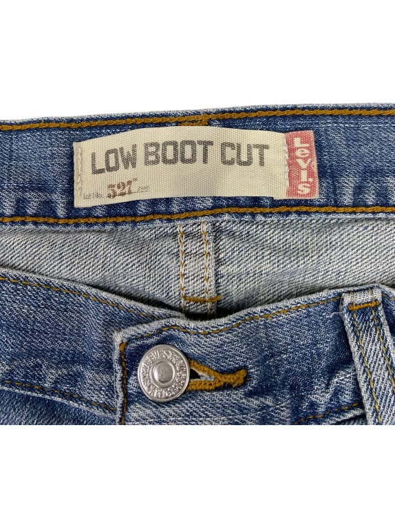 VINTAGE LEVI'S 527 LOW BOOT CUT BLUE JEANS L