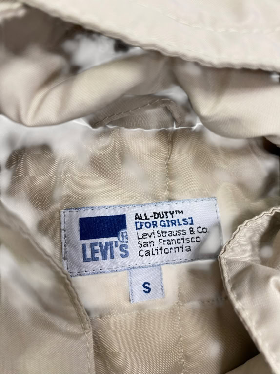 VINTAGE LEVI'S ALL-DUTY HOODED JACKET BEIGE WOMEN'S S
