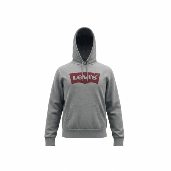 VINTAGE LEVI'S ΦΟΥΤΕΡ ΜΕ ΚΟΥΚΟΥΛΑ LOGO GREY UNISEX L