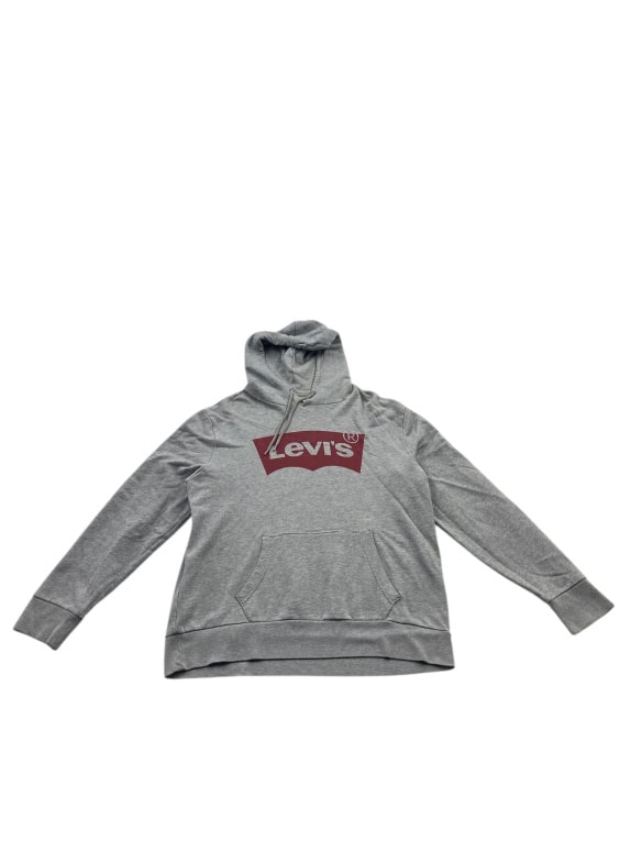 FELPA CON CAPPUCCIO VINTAGE LEVI\'S LOGO GRIGIO UNISEX L