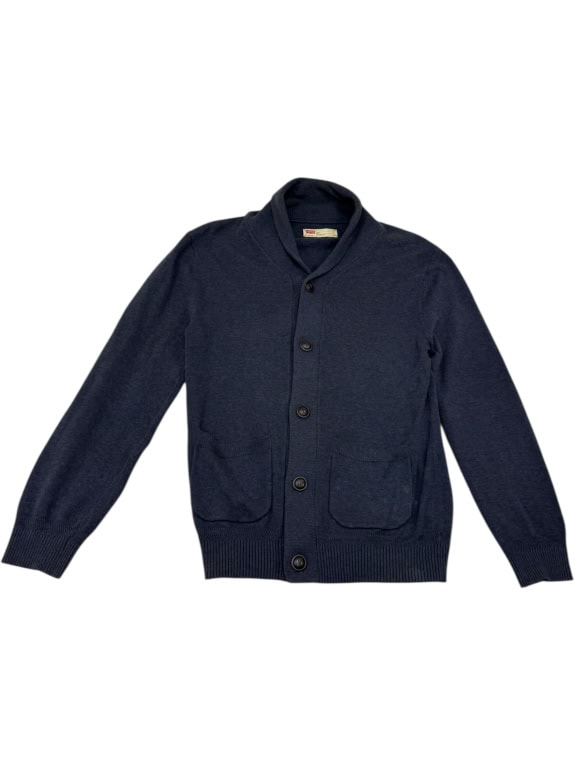 VINTAGE LEVI'S ΠΛΕΚΤΗ ΖΑΚΕΤΑ SHAWL COLLAR ΑΝΔΡΙΚΟ ΜΠΛΕ L