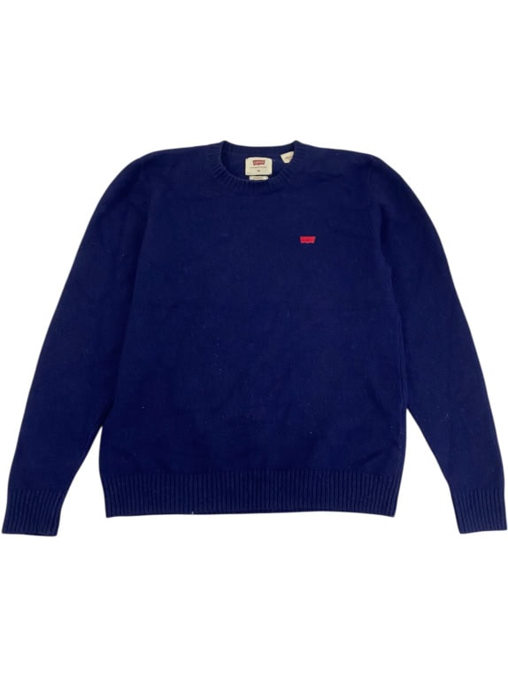 VINTAGE LEVIS ΠΟΥΛΟΒΕΡ ΣΤΡΟΓΓΥΛΗ ΛΑΙΜΟΚΟΨΗ ΜΠΛΕ ΑΝΔΡΙΚΟ M