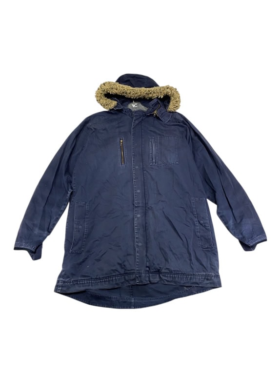 Parka vintage Levi\'s Red Tab da uomo XL con cappuccio e fodera blu scuro