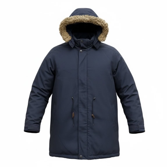 Parka vintage Levi\'s Red Tab da uomo XL con cappuccio e fodera blu scuro