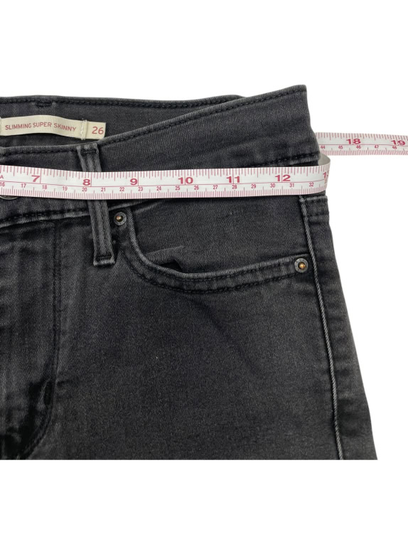 JEANS DONNA LEVI\'S VINTAGE SUPER SKINNY SLIMMING IN GRIGIO SCURO S