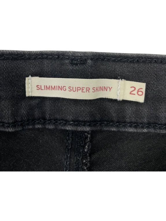 JEANS DONNA LEVI\'S VINTAGE SUPER SKINNY SLIMMING IN GRIGIO SCURO S