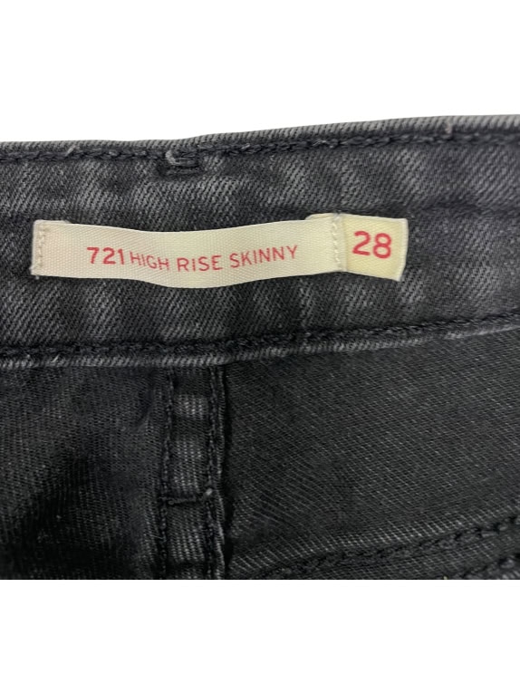 VINTAGE WOMEN'S LEVI'S 721 HIGH RISE SKINNY DENIM JEANS S