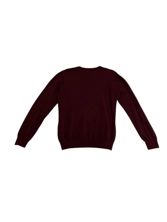 VINTAGE LIU JO UOMO CREWNECK KNIT SWEATER BURGUNDY MEN M