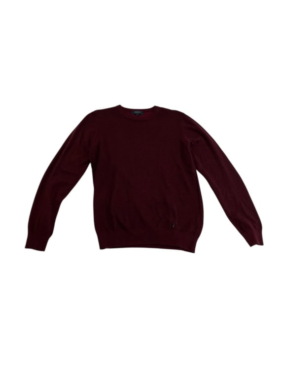 VINTAGE LIU JO UOMO CREWNECK KNIT SWEATER BURGUNDY MEN M