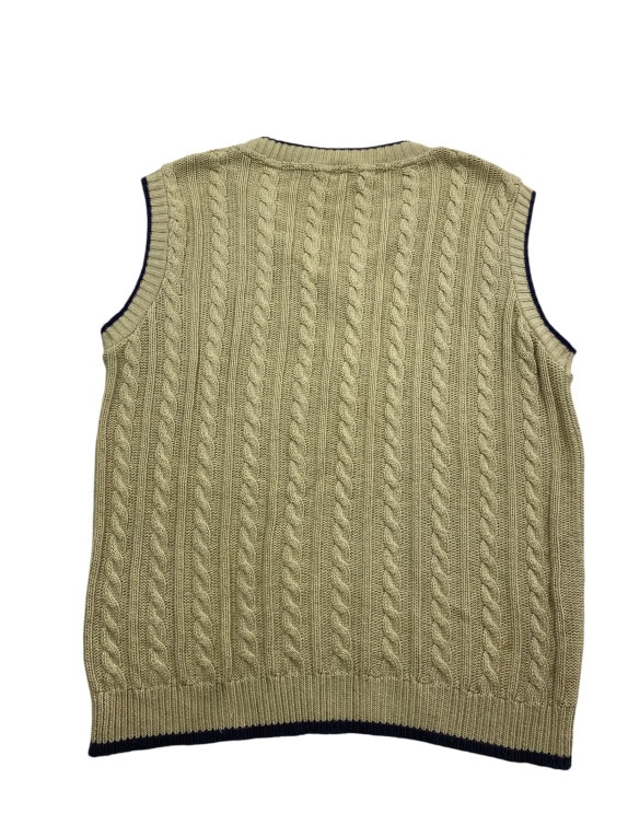 VINTAGE LONSDALE LONDON ΠΛΕΚΤΟ ΓΙΛΕΚΟ ΜΕ ΚΟΣΜΗΜΑ BEIGE ΑΝΔΡΙΚΟ L