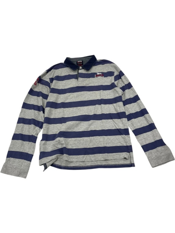 VINTAGE LONSDALE ΜΑΚΡΥΜΑΝΙΚΗ ΡΙΓΕ ΠΟΛΟ ΜΠΛΟΥΖΑ ΑΝΔΡΙΚΗ XXL
