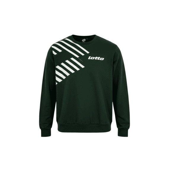 FELPA VINTAGE LOTTO VERDE CON GIROCOLLO