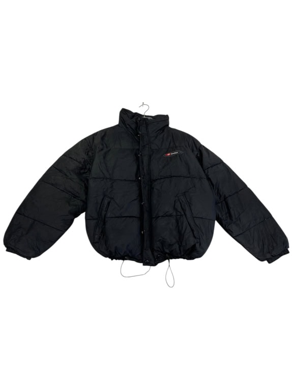 VINTAGE LOTTO BLACK PUFFER JACKET S