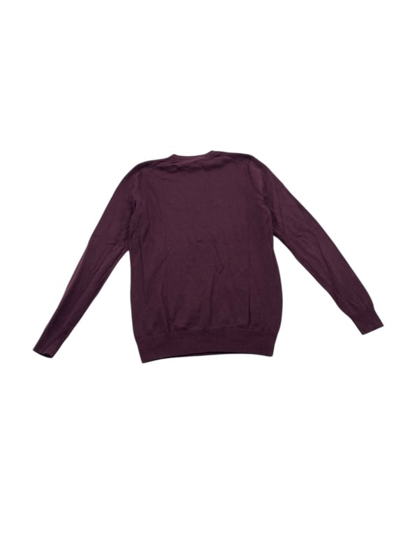 VINTAGE LYLE & SCOTT CREWNECK KNIT SWEATER BURGUNDY MENS S