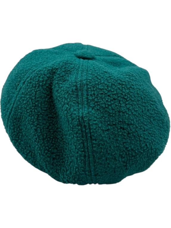 VINTAGE MAGIC LINE FLEECE CAP WITH EMBROIDERED LOGO GREEN UNISEX ONE SIZE