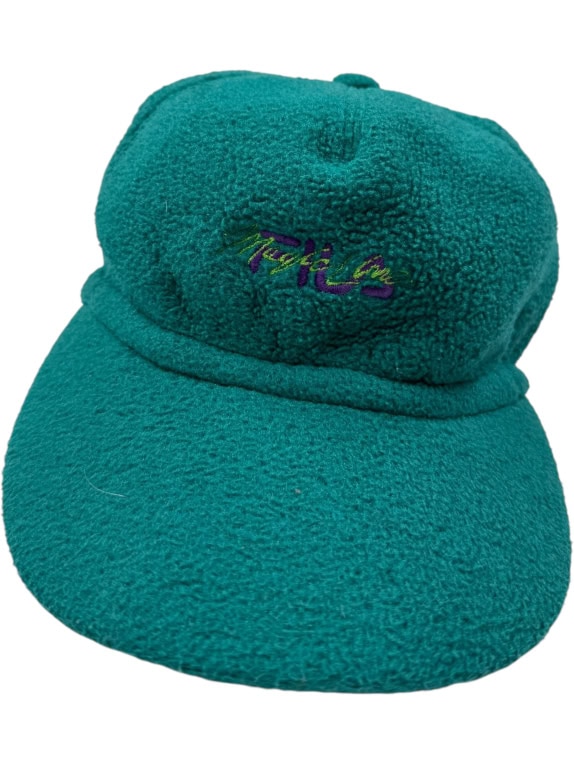 VINTAGE MAGIC LINE ΚΑΠΕΛΟ FLEECE ΜΕ ΚΕΝΤΗΤΟ ΛΟΓΟΤΥΠΟ ΠΡΑΣΙΝΟ UNISEX ONE SIZE