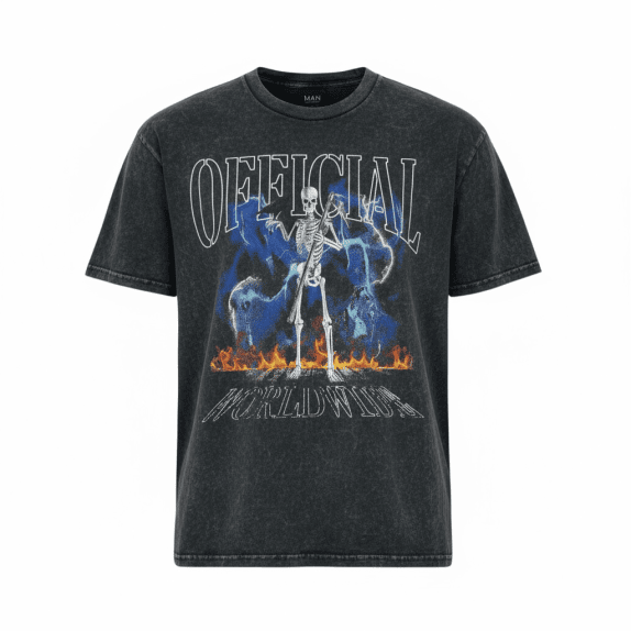 VINTAGE MAN BOOHOOMAN T-SHIRT ΜΕ ΣΧΕΔΙΟ ΣΚΕΛΕΤΟΥ
