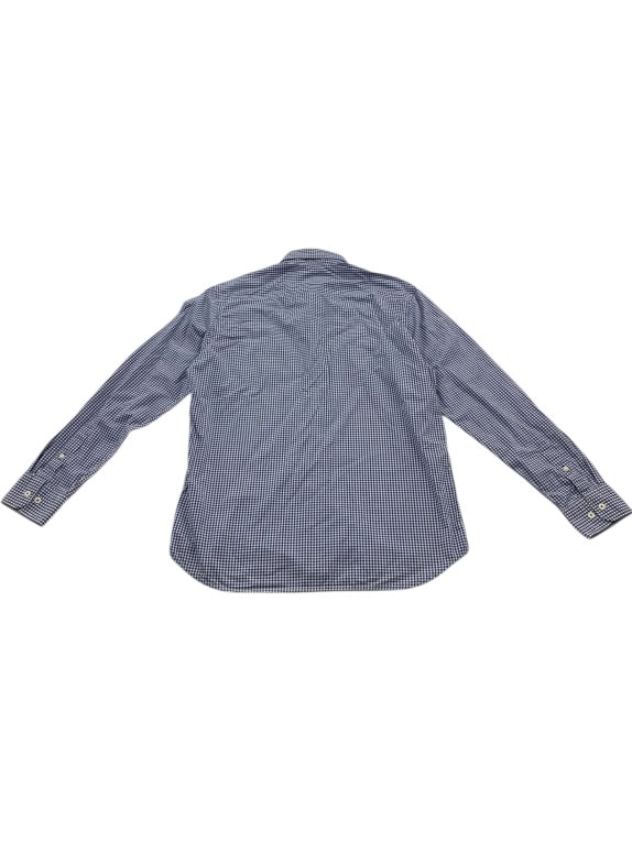 VINTAGE MARC OPOLO CAMICIA A QUADRI BLU DA UOMO M/L