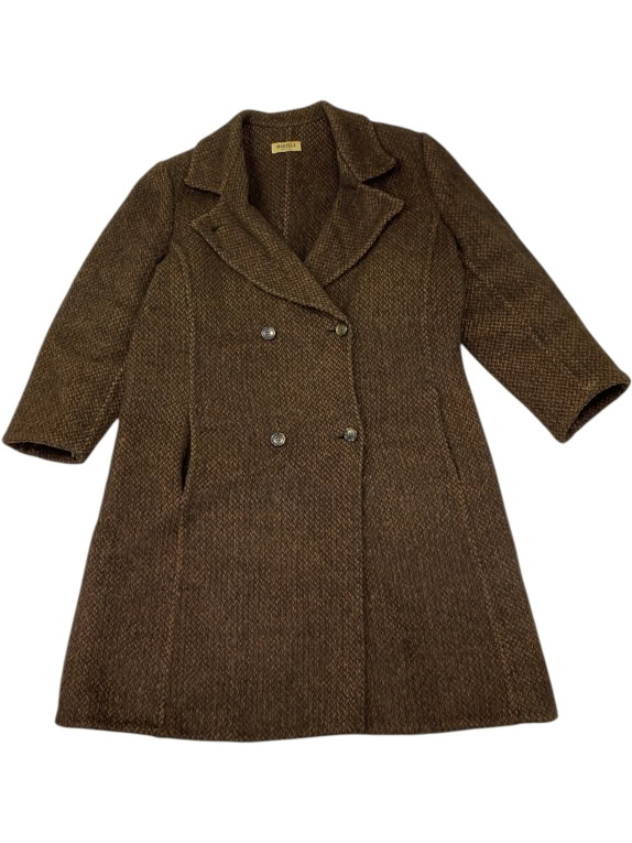 VINTAGE MARELLA ΚΑΦΕ ΜΑΛΛΙΝΟ ΠΑΛΤΟ XL/XXL