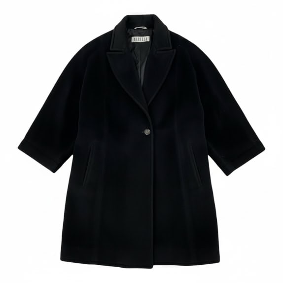 VINTAGE MARELLA CAPPOTTO LUNGO NERO M/L