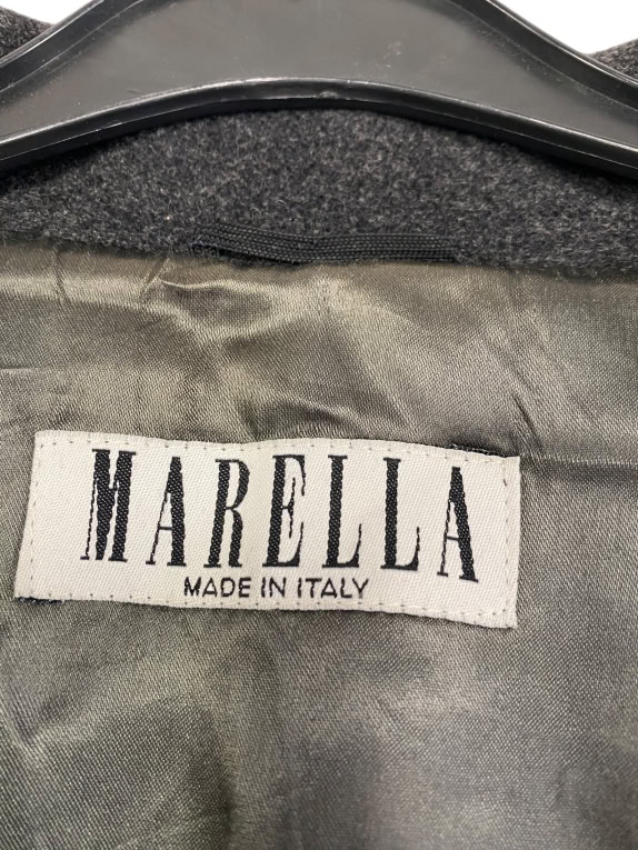 VINTAGE MARELLA ΠΑΛΤΟ ΜΕ ΔΙΠΛΗ ΣΕΙΡΑ ΚΟΥΜΠΙΩΝ ΑΝΘΡΑΚΙ ΓΥΝΑΙΚΕΙΟ M L