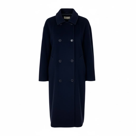 VINTAGE MARELLA DARK BLUE LONG COAT M/L