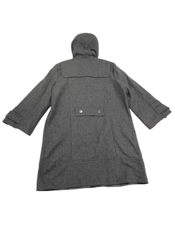 VINTAGE MARELLA SPORT cappotto con cappuccio e bottoni metallici grigio da donna M/L