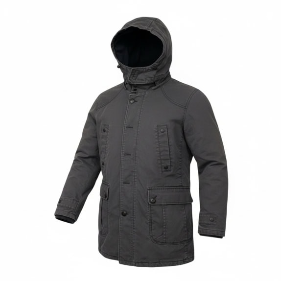 VINTAGE MARLBORO CLASSICS GREY HOODED JACKET L