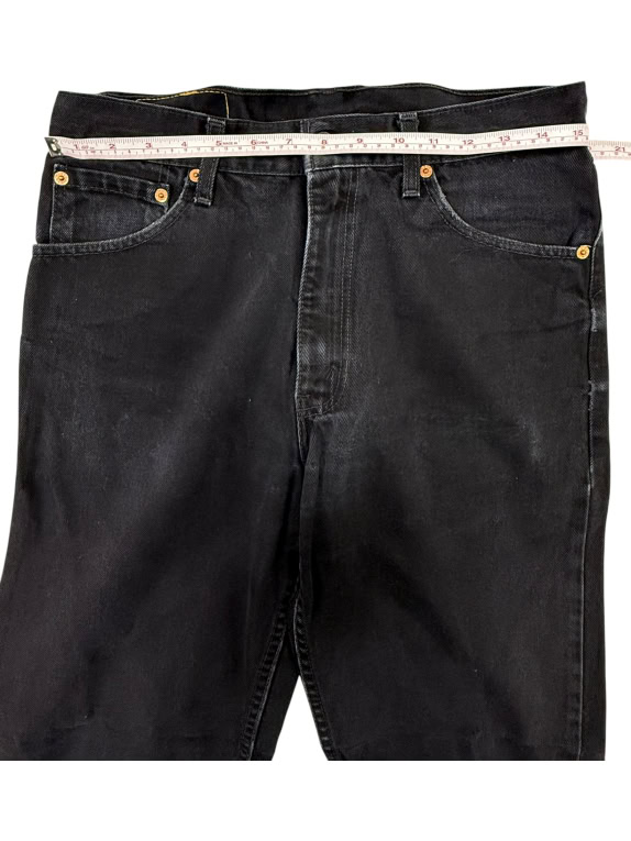 VINTAGE Μαύρο Τζιν Παντελόνι Levi's Regular Fit - Μέγεθος M