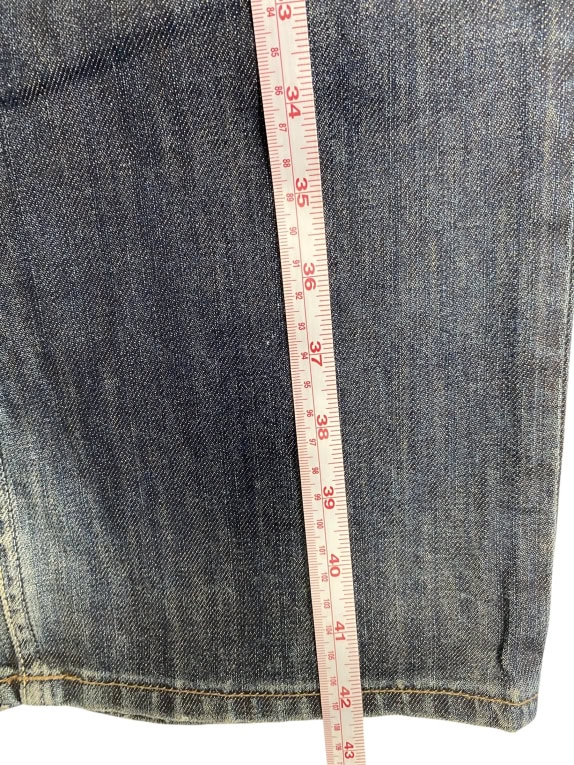 VINTAGE MELTIN'POT DENIM JEANS WITH FADED DETAILS BLUE MENS W32