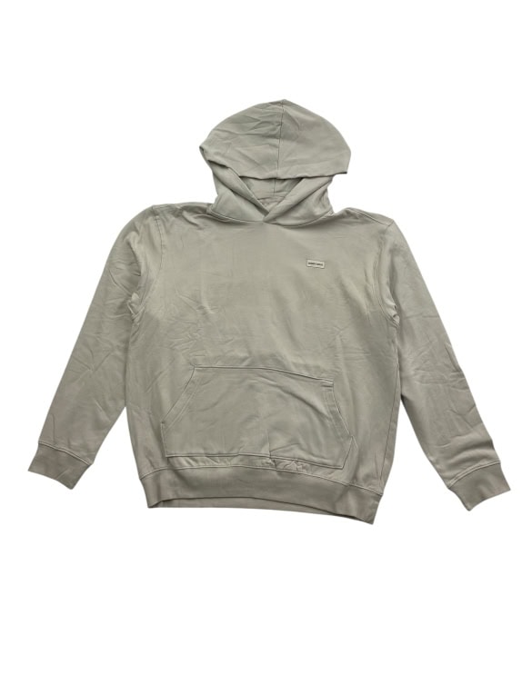 VINTAGE MINIMUM HOODIE ΦΟΥΤΕΡ ΜΕ ΚΟΥΚΟΥΛΑ LOGO PATCH ΜΠΕΖ ΑΝΔΡΙΚΟ L