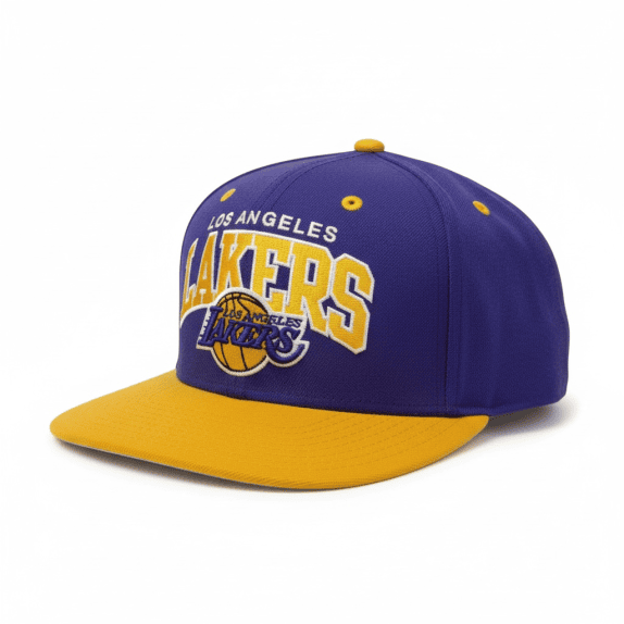 VINTAGE MITCHELL & NESS NBA LAKERS ΚΑΠΕΛΟ SNAPBACK PURPLE YELLOW