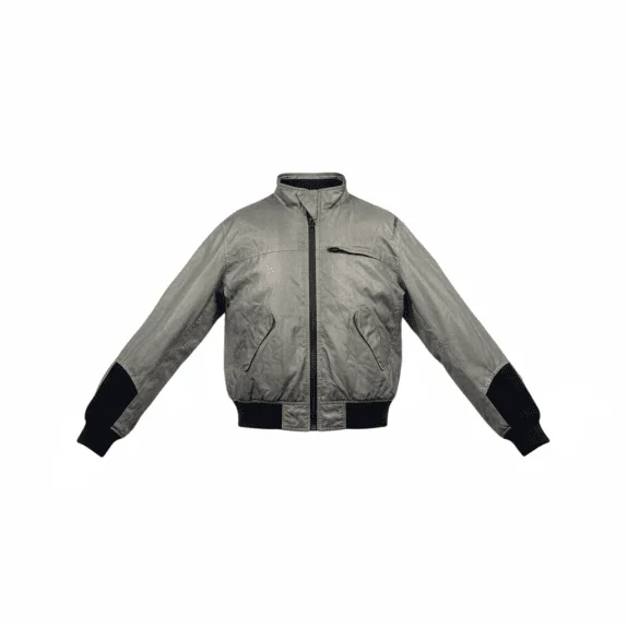 VINTAGE MOMODESIGN BOMBER ΜΠΟΥΦΑΝ ΛΟΓΟΤΥΠΟ ΓΚΡΙ ΑΝΔΡΙΚΟ L