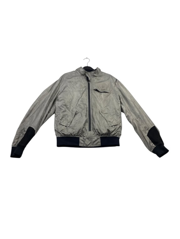 Giubbotto bomber vintage MOMODESIGN con logo grigio da uomo L