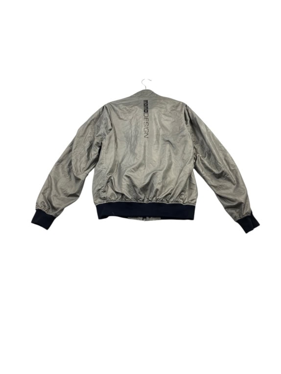 Giubbotto bomber vintage MOMODESIGN con logo grigio da uomo L