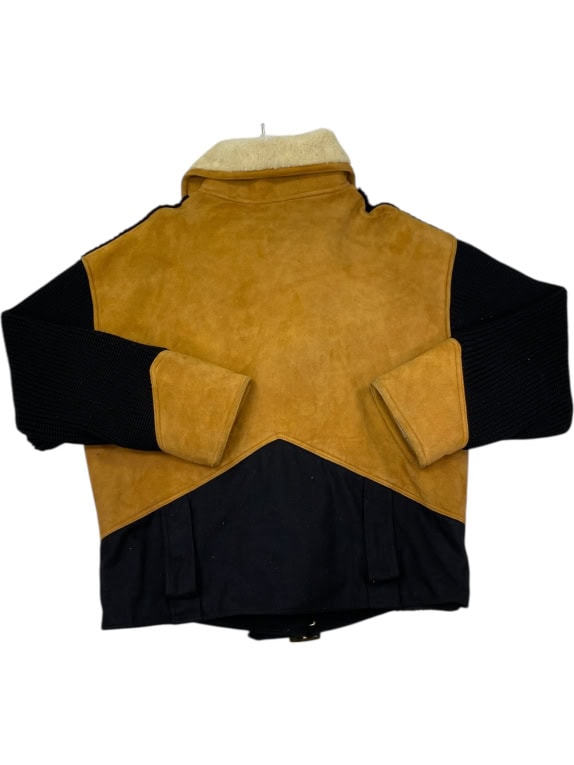 VINTAGE MORETTI ΑΝΔΡΙΚΟ SHEARLING ΤΖΑΚΕΤ ME ΠΛΕΚΤΕΣ ΛΕΠΤΟΜΕΡΕΙΕΣ XL/XXL