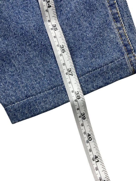 VINTAGE MOSCHINO JEANS ΨΗΛΟΜΕΣΟ ΤΖΙΝ ΠΑΝΤΕΛΟΝΙ ΜΕ PEACE LOGO ΜΠΛΕ ΓΥΝΑΙΚΕΙΟ XS