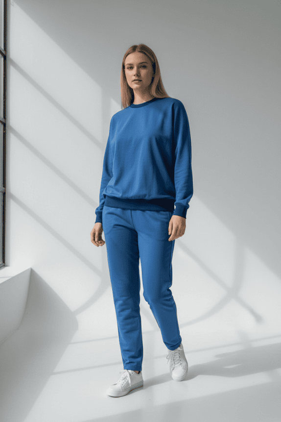 Tuta set blu vintage basic anni \'90 unisex XL