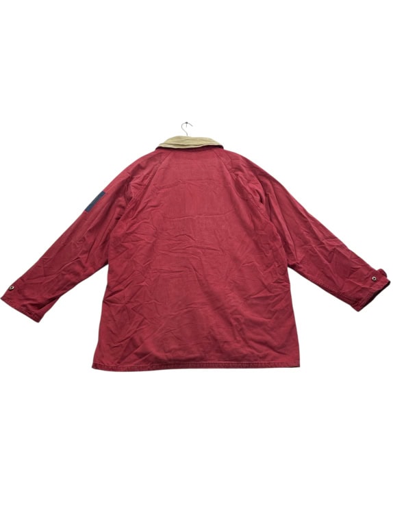 VINTAGE MURPHY & NYE SAILMAKERS ΤΖΑΚΕΤ ΜΕ CORDUROY ΓΙΑΚΑ ΚΟΚΚΙΝΟ ΑΝΔΡΙΚΟ L XL