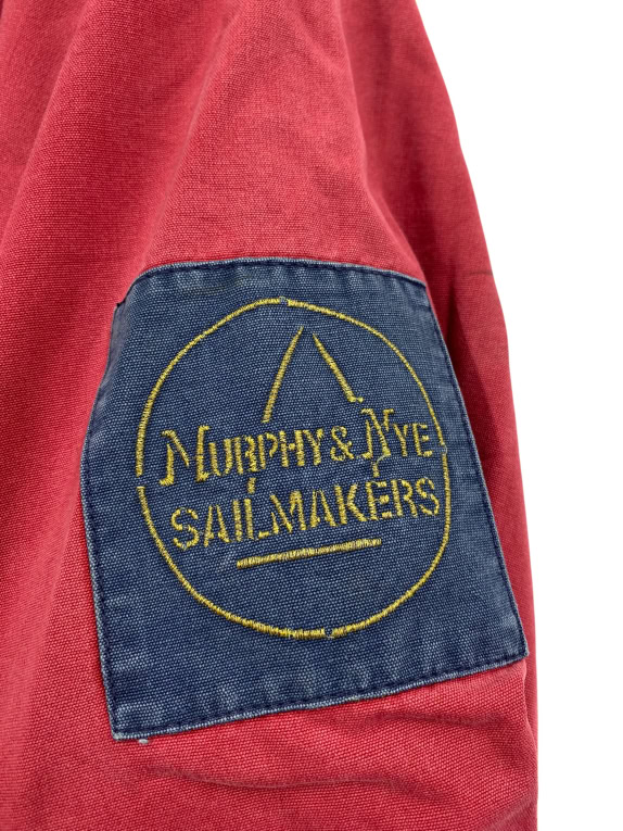 VINTAGE MURPHY & NYE SAILMAKERS ΤΖΑΚΕΤ ΜΕ CORDUROY ΓΙΑΚΑ ΚΟΚΚΙΝΟ ΑΝΔΡΙΚΟ L XL
