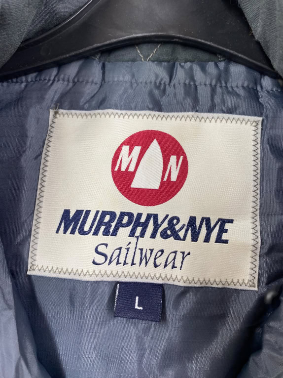 VINTAGE MURPHY & NYE SAILWEAR ΑΜΑΝΙΚΟ ΓΙΛΕΚΟ ΜΕ ΚΟΥΜΠΙΑ ΜΑΥΡΟ ΑΝΔΡΙΚΟ L