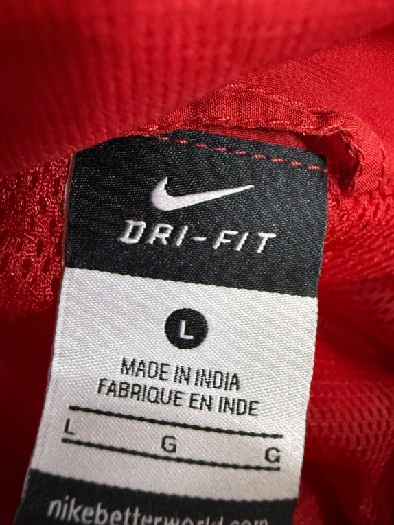 GIACCA SPORTIVA ROSSA VINTAGE NIKE DRI-FIT